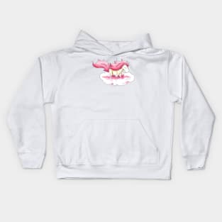 Baby on a Cloud (Baby Girl) Kids Hoodie